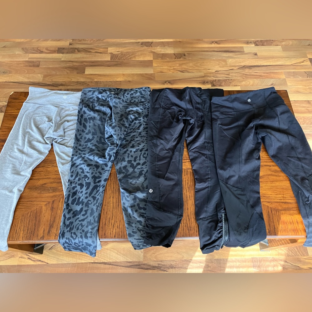 Set of 4 Lululemon Crop Leggings